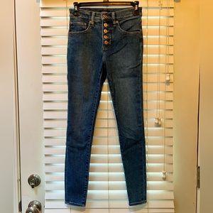 Express Button fly Skinny Jeans